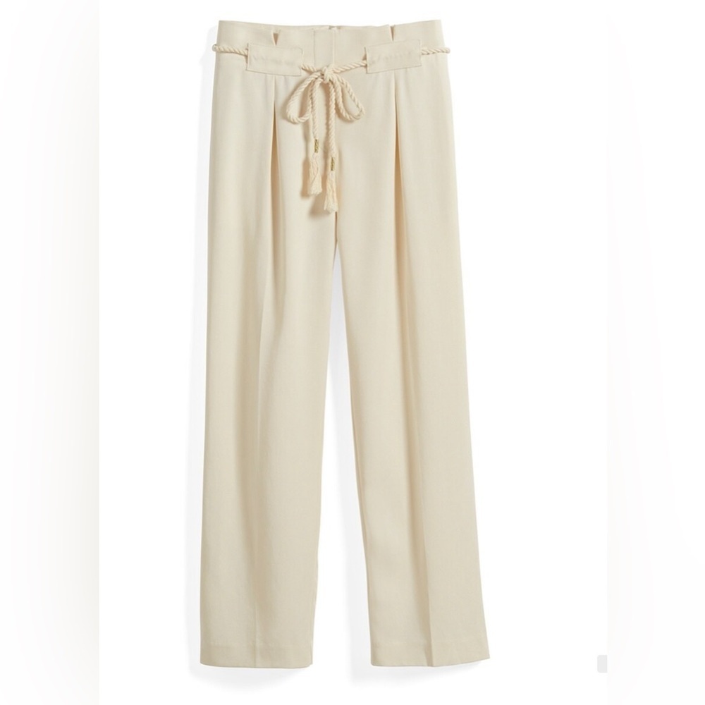 Chico’s Paper Bag Waist Tapered Ankle Pants nwt